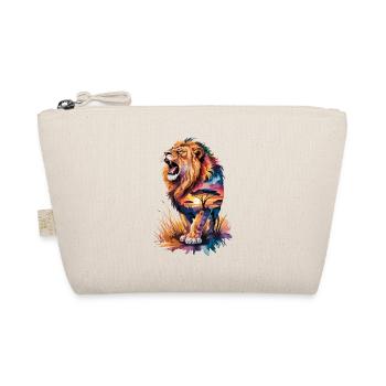 Lion majestueux dans la scène du coucher de soleil avec - Trousse biologique - nature - Devant
