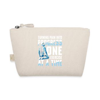 Turning Pain Into Progress One Exercise At A Time - Organic Pouch - nature - Front