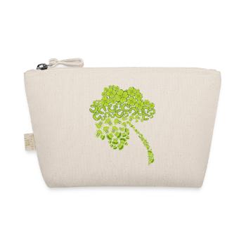 kleeblatt glück grün irisch symbol ireland - Bio-Täschchen - Natur - Vorne