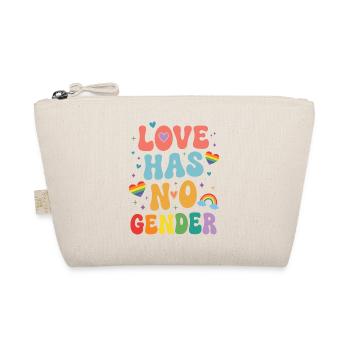 Pride Month LGBTQ - Love Has No Gender - Organic Pouch - nature - Front