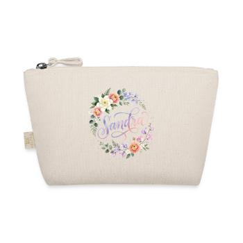 Sandra Flower Wreath Signature - Organic Pouch - nature - Front