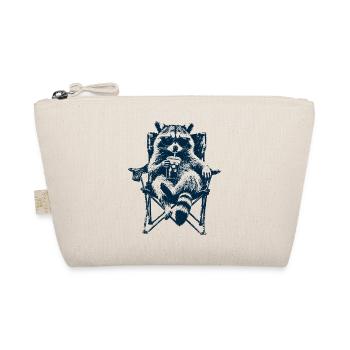 Raton laveur de camping avec café glacé - Trousse biologique - nature - Devant