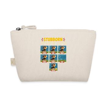Stubborn Dachshund Tricks - Organic Pouch - nature - Front