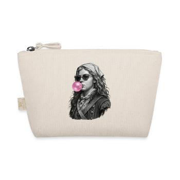 Anne Bonny Vintage Sailor with Pink Bubbles - Organic Pouch - nature - Front