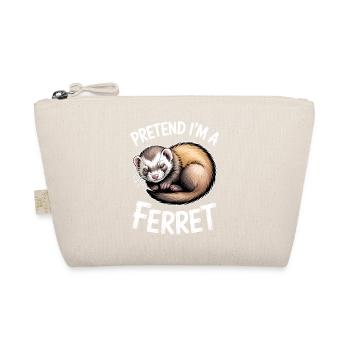 Frettchen Sprüche Lustiges Frettchen Geschenk - Bio-Täschchen - Natur - Vorne