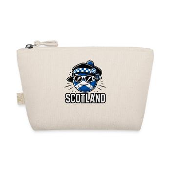 Football with Scotland flag funny ball - Organic Pouch - nature - Front