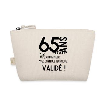 Confettis Noirs sur Fond Blanc - Trousse biologique - nature - Devant