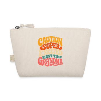 Beware super excited first granny - Organic Pouch - nature - Front