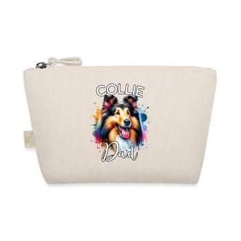 Longhair Collie Dad - Organic Pouch - nature - Front