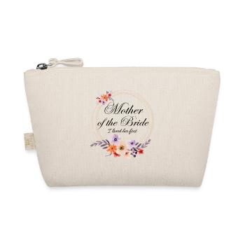 Mother of the Bride Floral Wedding Gift - Organic Pouch - nature - Front