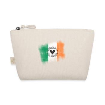 Ireland Flag | Made With Love Retro Design - Organic Pouch - nature - Front