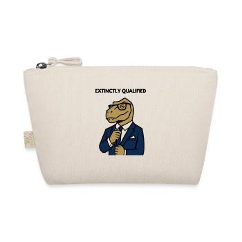 Dino in a suit - Organic Pouch - nature - Front