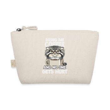 Pallas Cat Manul Kaffee Motiv | Grumpy Wildkatze  - Trousse biologique - nature - Devant
