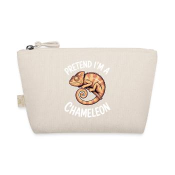 Chameleon Sayings Funny Chameleon Gift - Organic Pouch - nature - Front