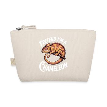 Chameleon Sayings Funny Chameleon Gift - Organic Pouch - nature - Front