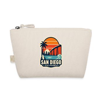 Graphique de la plage du coucher de soleil de San Diego - Trousse biologique - nature - Devant