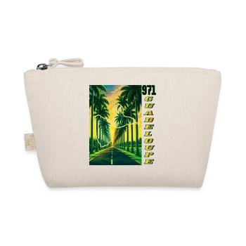 Guadeloupe 971 Map and Route des Palmiers - Organic Pouch - nature - Front