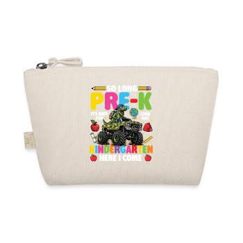 So Long Pre-K Kindergarten Here I Come Boy - Organic Pouch - nature - Front