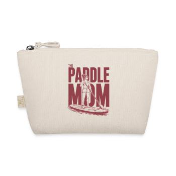 Paddle Mom SUP Mama Shirt - Organic Pouch - nature - Front