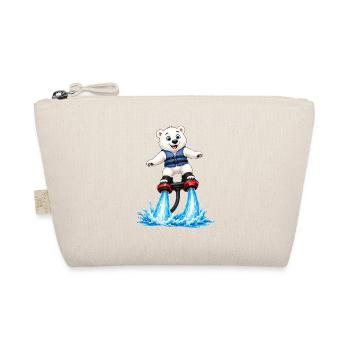 Ours polaire sur jetboard comique Amusement d’eau mignon - Trousse biologique - nature - Devant