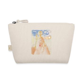Bigfoot Alien Rocker, Rock Music, Rock Hand, UFO - Organic Pouch - nature - Front