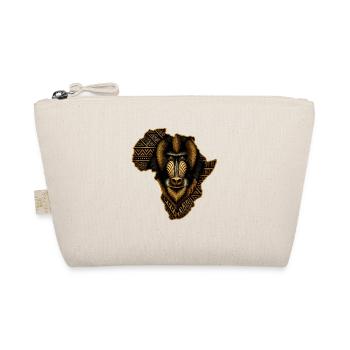 Africa's Tribalmandril Portrait - Organic Pouch - nature - Front