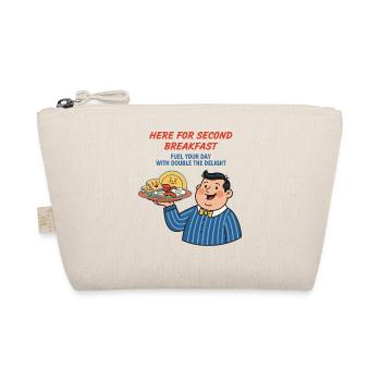Breakfast Funny Brunch Coffee Second Breakfast - Organic Pouch - nature - Front
