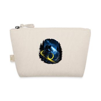 MTB Night Stars Light Biker Trail Night Ride Forest - Organic Pouch - nature - Front