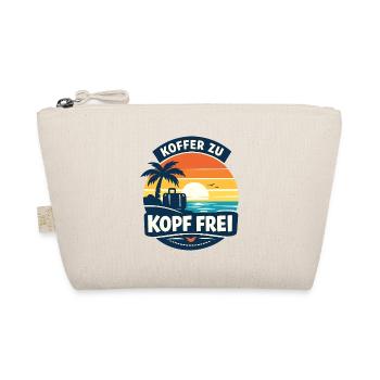 Koffer zu Kopf frei Urlaub am Meer - Bio-Täschchen - Natur - Vorne