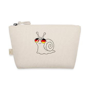  Deutsche flagge Schnecke deutsch Deutschland - Bio-Täschchen - Natur - Vorne