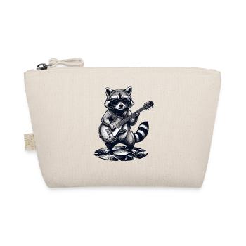 A Funny Raccoon with Guitar on Music LP - Organic Pouch - nature - Front