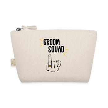 Sassy Groom Squad Matching - Organic Pouch - nature - Front