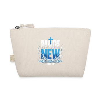 Made New 2 Cor 5:17 Christian Faith - Organic Pouch - nature - Front