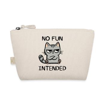 No Fun Intended - Cat - Organic Pouch - nature - Front