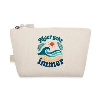 Sea Always Goes Waves Summer Vacation - Organic Pouch - nature - Front