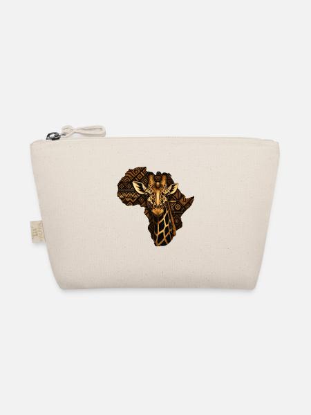 Afrika Giraffen Tribal Muster - Bio-Täschchen - Natur