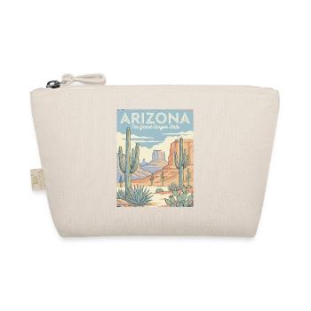 Arizona Wüsten-Retro Poster - Bio-Täschchen - Natur - Vorne