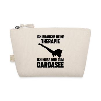 Ich brauche keine Therapie ich muss zum Gardasee - Bio-Täschchen - Natur - Vorne