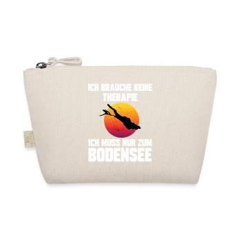 Ich brauche keine Therapie ich muss zum Bodensee - Bio-Täschchen - Natur - Vorne