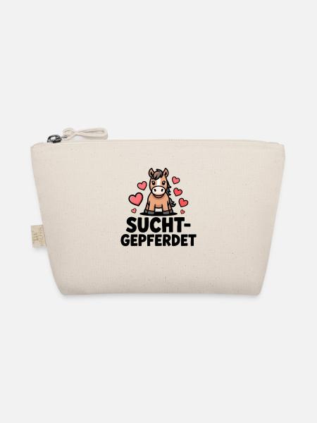 Sucht Gepferdet Lustiges Pferd Motiv Für Reiter - Bio-Täschchen - Natur