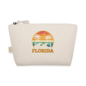 Florida Sunset Retro Surf Motif - Organic Pouch - nature - Front