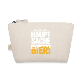 Bier Karneval Fasching Köln Helau oder Alaaf Bier - Bio-Täschchen - Natur - Vorne