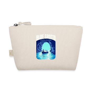 Blue Grotto Capri Travel, Grotta Azzurra Cave - Organic Pouch - nature - Front