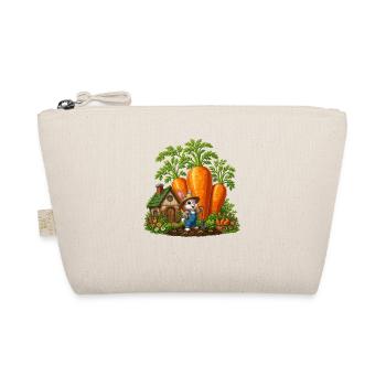 Un lapin riche en carottes dans le jardin - Trousse biologique - nature - Devant