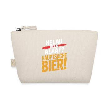 Bier Karneval Fasching Köln Helau oder Alaaf Bier - Bio-Täschchen - Natur - Vorne