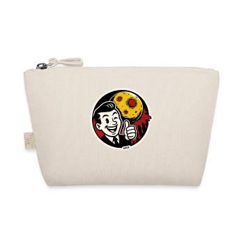 Cosmic Retro Moon Smile Sticker - Organic Pouch - nature - Front