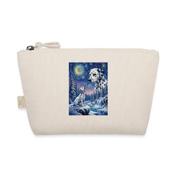 Howling to the Moon Meme Dog Dalmatian - Organic Pouch - nature - Front