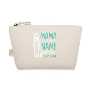 Kayaker Mama est mon nom Le kayak est mon jeu - Trousse biologique - nature - Devant