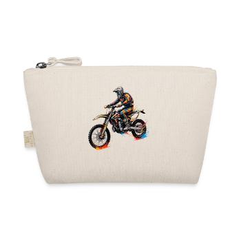 Farbexplosion Motocross Action - Bio-Täschchen - Natur - Vorne