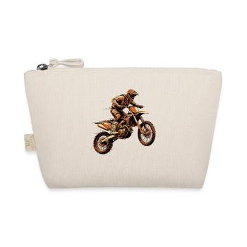Wüstenrennender Dirtbike-Fahrer - Bio-Täschchen - Natur - Vorne